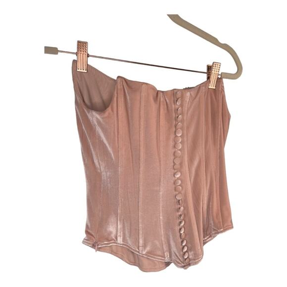 LPA Maddalena Corset Top Crystal Embellished Fringe Western Cowboy Vegas Sz S - Picture 10 of 11